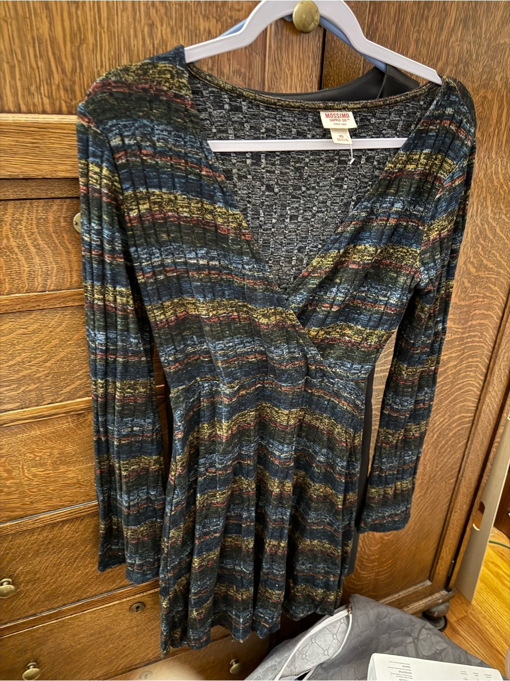 Mossimo XS Long Sleeve Rainbow Dress